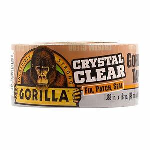 Gorilla (ゴリラ) 6060002 クリスタルクリアテープ 透明 18ヤード 1パック