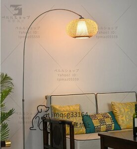 北欧風　　スタンドライト　装飾灯　竹芸ランプシェード　フロア ランプ　　リビング　ソファ　ベッドルーム