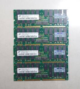 KN4307 【ジャンク】 Micronメモリ★PC133R-333-542-Z★1GBx4枚 計4GB