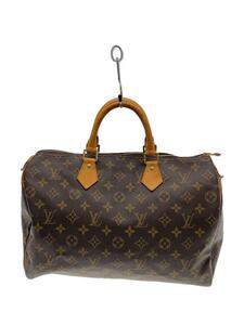 LOUIS VUITTON◆1)スピーディ35_モノグラム・キャンバス_BRW/PVC/BRW