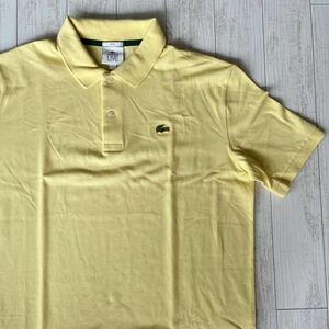 百貨店購入　美品　ラコステ ポロシャツ M LACOSTE ラコステ LACOSTE LIVE 半袖ポロシャツ フランス　イエロー　綺麗　フレンチラコステ