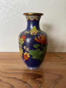 中国美術 七宝 花瓶 銅製