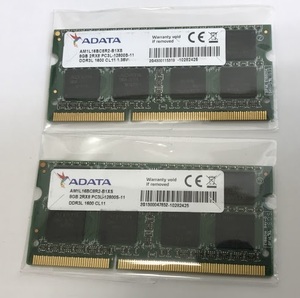 ADATA 2Rx8 PC3L-12800S 8GB 2枚 16GB DDR3L ノートPC用 メモリ 204ピン DDR3L-1600 8GB 2枚セット DDR3L LAPTOP RAM