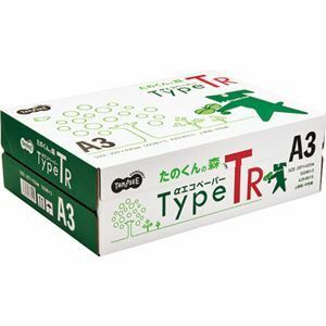 【新品】TANOSEE αエコペーパータイプTR【たのくんの森】 A3 1箱(1500枚：500枚×3冊)