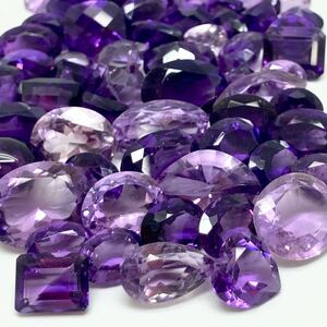 「天然アメジストおまとめ」a 300ct ルース 裸石 宝石 ジュエリー jewelry amethyst 紫水晶 