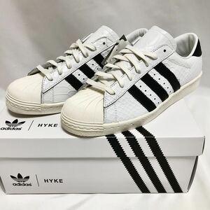 27cm 新品 adidas ハイク hyke スーパースター コラボ 限定 スニーカー 白黒 ホワイト SUPERSTAR アディダス ホワイト ブラック