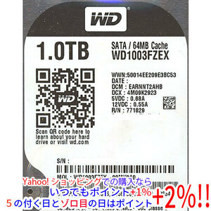 Western Digital製HDD WD1003FZEX 1TB SATA600 7200 [管理:1000011320]