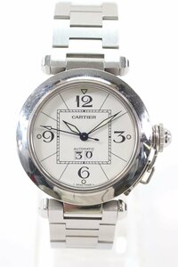 Cartier カルティエ パシャ ビッグデイト 2475 自動巻き デイト メンズ 腕時計 白文字盤 5295-HA
