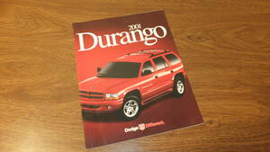 【DODGE】2001 ダッジデュランゴ カナダ仕様カタログ Durango CANADA Km 　　クライスラー　アメ車　SUV　4x4