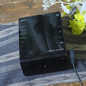 NEC wifiルーター Aterm(エーターム) PA-WG1200HS 無線LANルーター SSID 通電確認 アダプタ used品