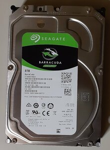 4606 ジャンク 3.5inch 内蔵SATAハードディスク 8TB Seagete ST8000DM004-2CX188 BARRSCUDA 正常 21627時間 Mac/Win