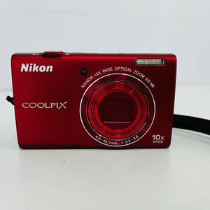 【動作確認済み】Nikon COOLPIX S6200 16 MP デジタルカメラ 10倍光学ズームNIKKOR EDガラスレンズとHD 720pビデオ(レッド)