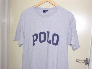 90s ラルフローレン POLO SPORT Tシャツ M グレー vintage old