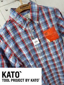 SALE！売り切り！タグ完備　KATO BASIC　プルオーバー　シャツ　KATO`　カトー　チェック　S