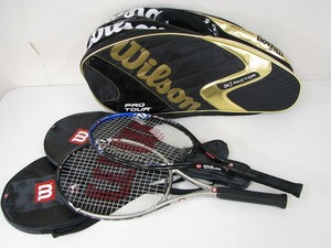 Wilson　テニス　ラケット　WH50　/　バッグ　PRO TOUR K FACTOR　ブラック×ゴールド