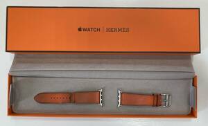 【5037】エルメス HERMES アップルウォッチ オレンジ レザーバンド 