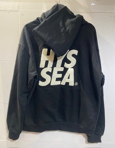 WIND AND SEA x HYSTERIC GLAMOUR WDS LOGO HOODIE XLサイズ ウィンダンシー×ヒステリックグラマー ロゴフーディーパーカー ブラック