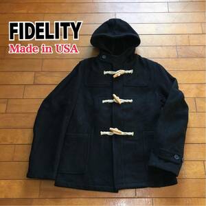 ★【 FIDELITY 】★ Made in USA ウール ショートダッフルコート★サイズ S ★O15