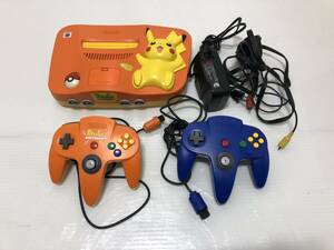 290349◆Pikachu　NINTENDO64　ピカチュウ　NUS-101　本体　コントローラー　など【写真追加あり】◆A1