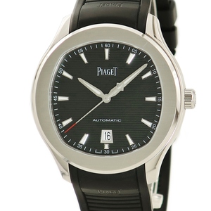 【3年保証】 ピアジェ POLO ポロ デイト ウォッチ G0A47014 黒 バー スーパールミノバ 水平ギヨシェ 自動巻き メンズ 腕時計