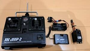 JR　JEEP2　プロポ　送信機　受信機　サーボ１個　電池ボックス　実働