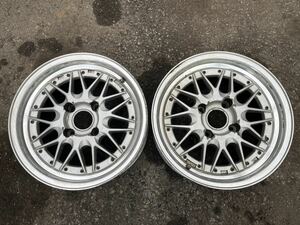 【希少】ドリドリ メッシュ 15×7.0J +23 114.3 4H SPEED STAR SSR 7J AE86 シルビア ドリフト 旧車