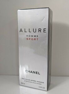 送料無料CHANELシャネル未開封ALLURE HOMME SPORT After Shave Moisturizerアリュール オム スポーツ アフターシェイヴ エマルジョン100ml 