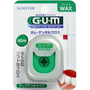 GUM ガム・デンタルフロス ワックス 40m