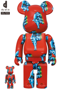 新品 BE@RBRICK くっきー！ 100％ & 400％ MEDICOM TOY ベアブリック kaws カウズ BASQUIAT BANKSY Keith Haring WARHOL 野性爆弾