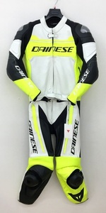 DAINESE MISTEL 2PCS レザースーツ バイクウェア 未使用 オートバイ モトクロス レーシング サイズ46 イエロー系 ダイネーゼ N18972●