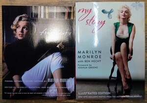 a0425-31.マリリン・モンロー 関連 洋書 2冊/写真集/伝記/女優/スター/MARILYN MONROE/詩/手紙/書簡