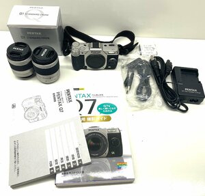 PENTAX Q7 デジタル一眼カメラ ペンタックス レンズ 3点セット 1：2.8-4.5 5-15ｍｍ/1：2.8 15-45ｍｍ/1：1.9 8.5ｍｍ/説明書 充電器付き