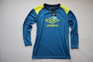 【新品】アンブロ UMBRO ジュニア サッカー/フットサル 長袖シャツ JR L/Sプラクティスシャツ UUJQJB65AP ジュニア160