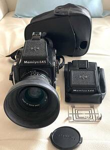 ♪中古品 Mamiya M645 1000S プリズムファインダー付 55mm F2.8レンズ マミヤ 中判カメラ