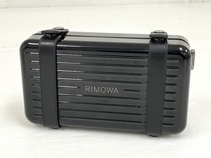 【動作保証】 RIMOWA PERSONAL CLUTCH POLY BLACK GLOSS ポリカーボネート製 クロス ボディ バッグ ブラック 1L リモワ 中古 O8784035