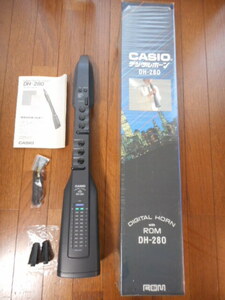 CASIO カシオ　DH-280 デジタルホーン サックス　スピーカー内蔵ウインドシンセサイザー　説明書・ROM付き　美品