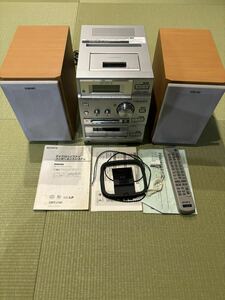 通電確認済 ジャンク SONY CMT-J100 コンポ MDLP CD MD AM FM カセット ソニー マイクロハイファイ コンポーネントシステム CMT J100