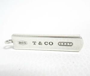 12752◆TIFFANY＆Co. ティファニー 1837 T&CO ナローバー トップのみ シルバー925 AG925 中古 USED