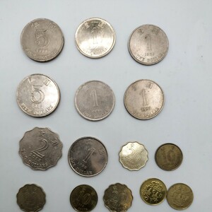 香港 ドル 13枚セット マカオ　２枚セット　硬貨 貨幣 コイン 海外 外国 