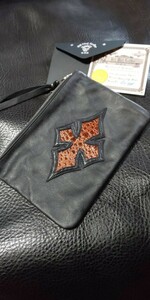 新品未使用 Bill Wall Leather BWL ビルウォールレザー ポーチ バッグ レザー フロッグ