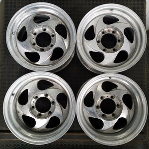 管理番号：Ｗ11-205【4本価格】【16×8J 6x139.7 ET+35/±0 ハブ110】BOYDS・ランクル等・店頭直接引取可能・下取り可能