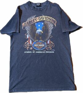 3D Emblem 1991s USA製 90s Harley Davidson Eagle Tee Shirt ハーレー ダビッドソン イーグル Tシャツ Vintage ヴィンテージ 3Dエンブレム