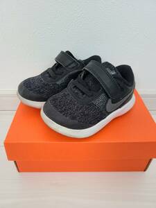 NIKE FLEX CONTACT(TDV) キッズスニーカー 子供用 12cm　ブラック/ダークグレー