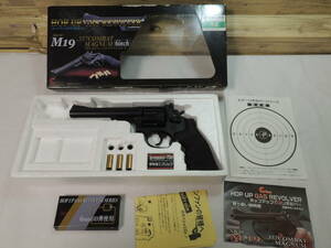 【トイガン】ホップアップガスリボルバー　S＆W　M19　.357　コンバットマグナム　６インチ　【不動品】【ジャンク品】