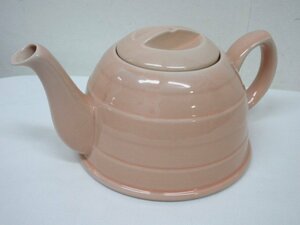 t1496　未使用保管品　アフタヌーンティー　ポット　急須　茶器　陶器製　ピンク　カフェ風　AFTERNOON TEA