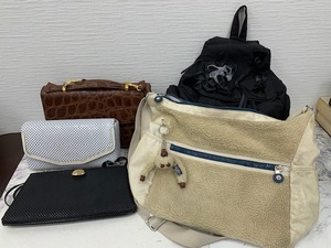 ☆1000円スタート☆ ブランドバッグ　5点セット　KIPLING キプリング　他　ショルダーバッグ　リュック　クラッチ　◆22700