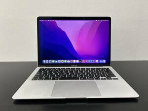 【美品】MacBook Air 13インチ M1チップ搭載 2020モデル メモリ8GB SSD256GB 充放電回数14回 バッテリー100% A2337 【1円スタート】