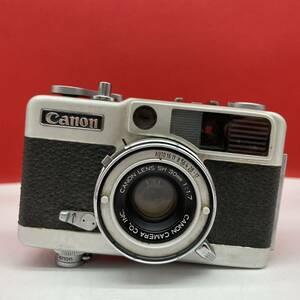 □ Canon demi EE17 フィルムカメラ レンジファインダー SH 30mm F1.7 シャッターOK 現状品 キャノン