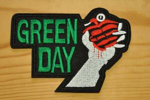 英国 インポート ワッペン アップリケ パッチ greenday グリーンデイ ロック ROCK イギリス UK GB ENGLAND イングランド 1005