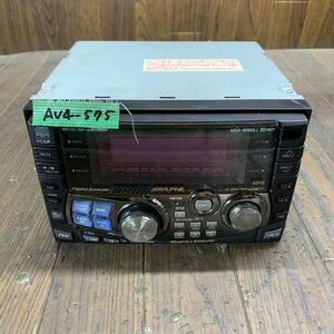AV4-575 激安 カーステレオ ALPINE MDA-W996J H20717631B CD MD FM/AM プレーヤー レシーバー 通電未確認 ジャンク